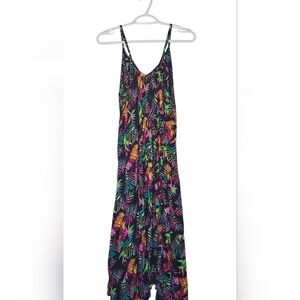 Hankerchief Bottom Tropical Print Bahamas Sundress Free Size